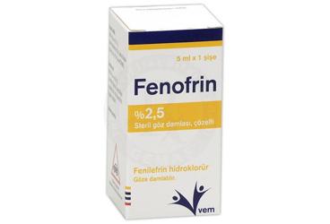 FENOFRİN % 2.5 GÖZ DAMLASI, ÇÖZELTİ , 1 ADET