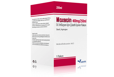 MOXACIN 400MG/250ML I.V. INFÜZYON IÇIN ÇÖZELTI IÇEREN FLAKON