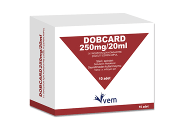 DOBCARD 250 MG / 20 ML IV INFUZYON ICIN KONSANTRE COZLETI ICEREN AMPUL, 10 ADET