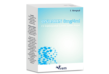 ONDAREN 8 MG/4ML ENJEKSIYONLUK COZELTI ICEREN AMPUL, 1 ADET