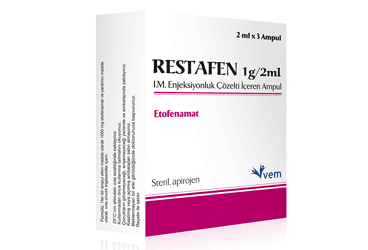 RESTAFEN 1 G/2 ML IM ENJEKSIYONLUK COZELTI ICEREN AMPUL, 3 ADET