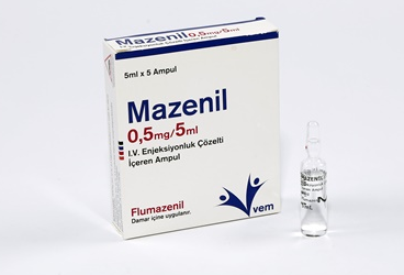 MAZENIL 0.5 MG/5 ML IV ENJEKSİYONLUK ÇÖZELTİ İÇEREN AMPUL, 5 ADET