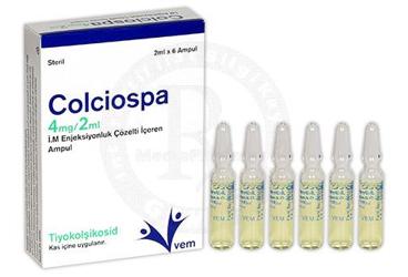 COLCIOSPA 4MG/2ML IM ENJEKSIYONLUK ÇÖZELTI IÇEREN AMPUL ,6 ADET