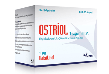 OSTRIOL 1MCG/ML IV ENJEKSIYONLUK ÇÖZELTI IÇEREN AMPUL ,25 ADET