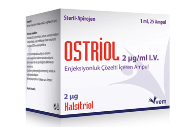 OSTRIOL 2MCG/ML I.V. ENJEKSIYONLUK ÇÖZELTI IÇEREN AMPUL ,25 ADET