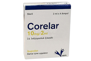 CORELAR 10 MG/2 ML IV İNFÜZYONLUK ÇÖZELTİ, 4 ADET