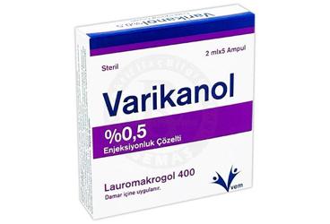 VARİKANOL % 0.5 ENJEKSİYONLUK ÇÖZELTİ