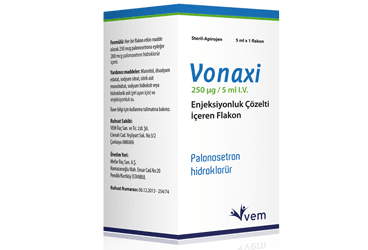 VONAXI 250 MCG/5 ML IV. ENJEKSIYONLUK COZELTI ICEREN FLAKON, 1 ADET