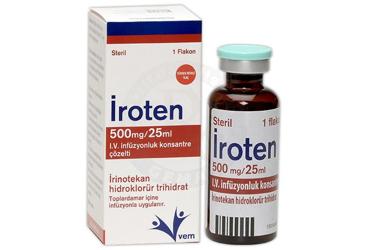 IROTEN 500 MG/25 ML IV INFUZYONLUK KONSANTRE COZELTI, 1 ADET